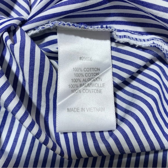 Guest Editor Anthropologie | Women | Off Shoulder Pinstriped Top | Medium - Picture 10 of 15